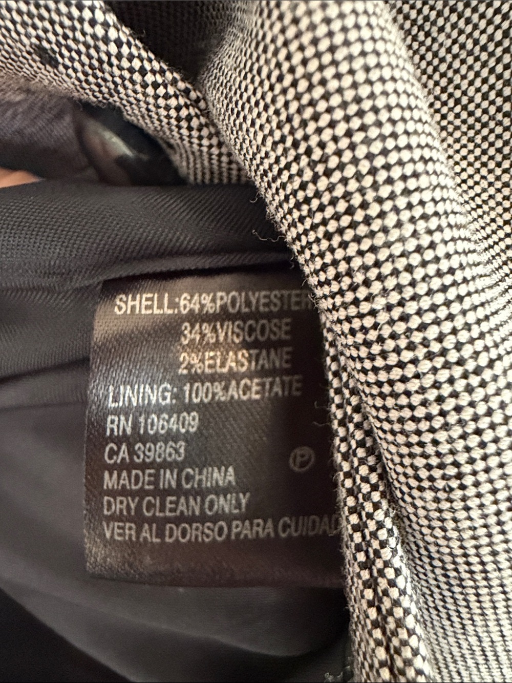 Antonio Melani Blazer Size 4 Gray Tailored Pick Stitch Career Jacket - Picture 7 of 9